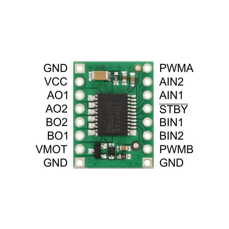 TB6612FNG, dual-channel motor controller 13.5V/1A, Pololu 713 – 4