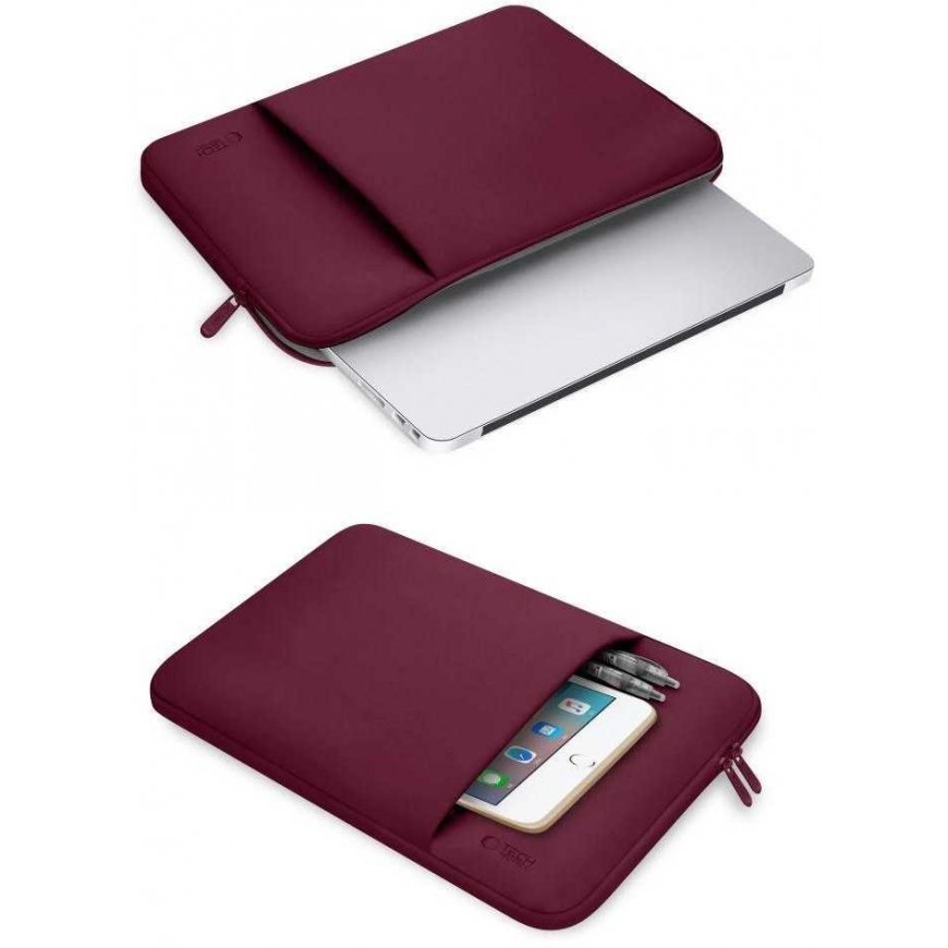 Tech-Protect Neoprene Nešiojamas kompiuteris Case 13" - Burgundy – 2