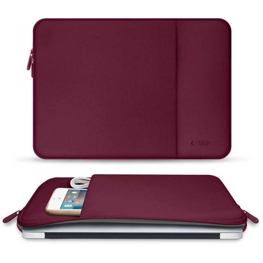 Tech-Protect Neoprene Nešiojamas kompiuteris Case 13" - Burgundy – 5