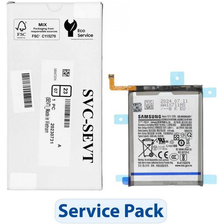 ServicePack Battery EB-BN980ABY or Samsung Note 20 N980F/N981B GH82-23496A