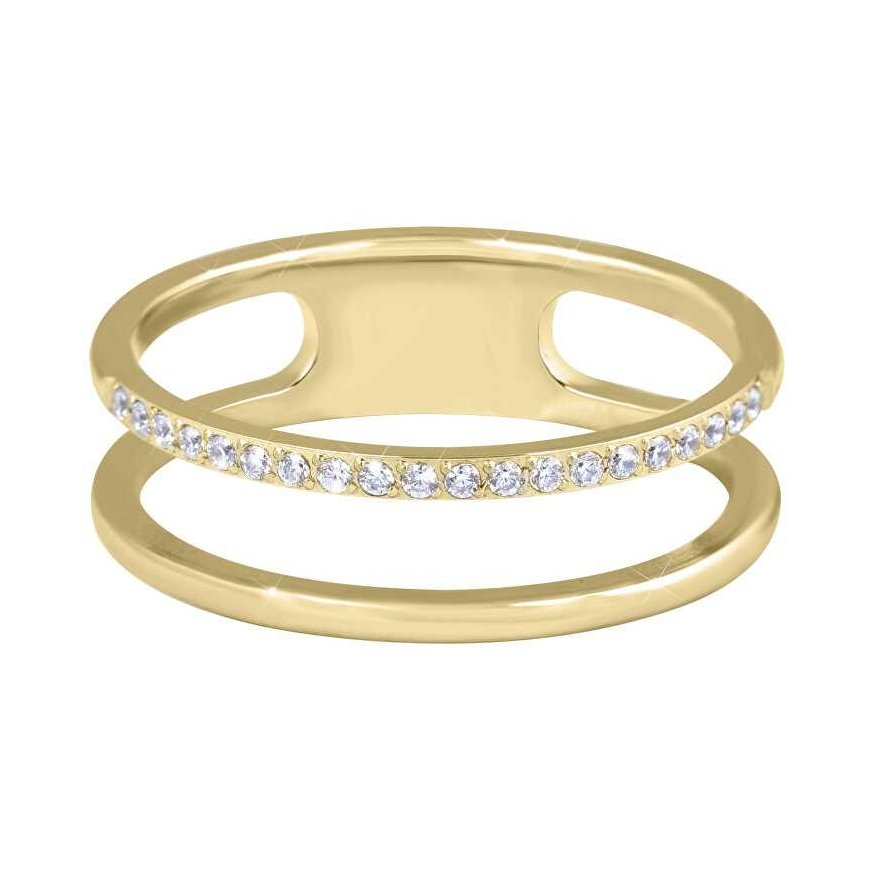Troli Double minimalist ring made of
