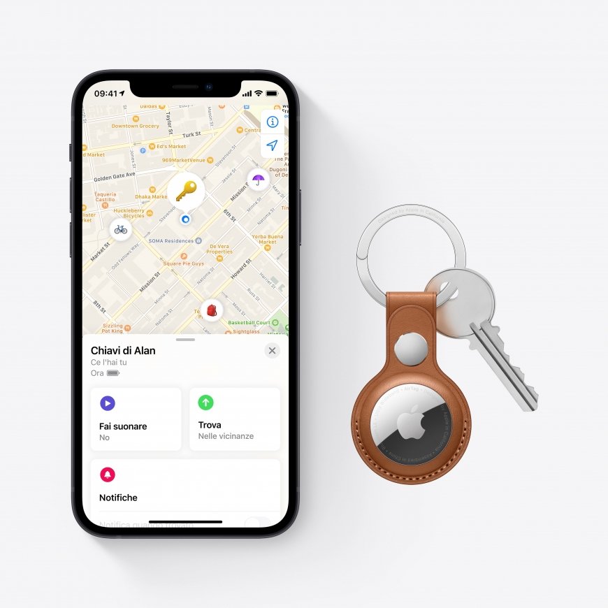 Apple AirTag Elementas Ieškiklis Sidabras, Balta – 5
