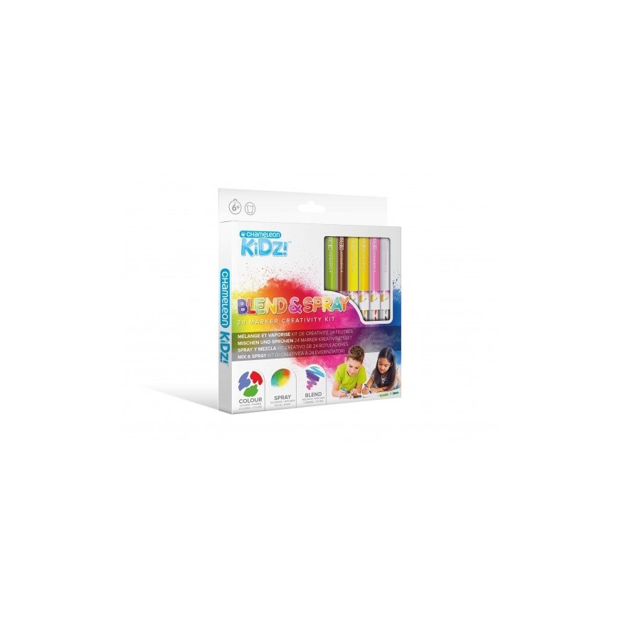 Chameleon KIDZ marķieris 24 pcs Daudzkrāsains