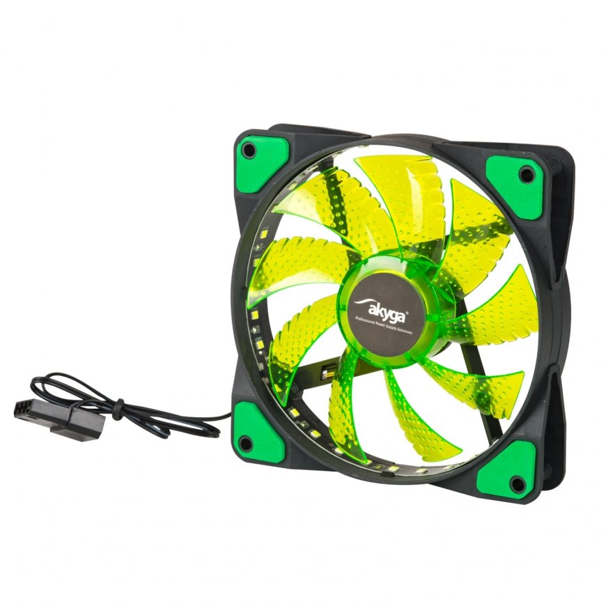 Akyga AW-12E-BG computer cooling system Computer case Fan 12 cm Black – 2