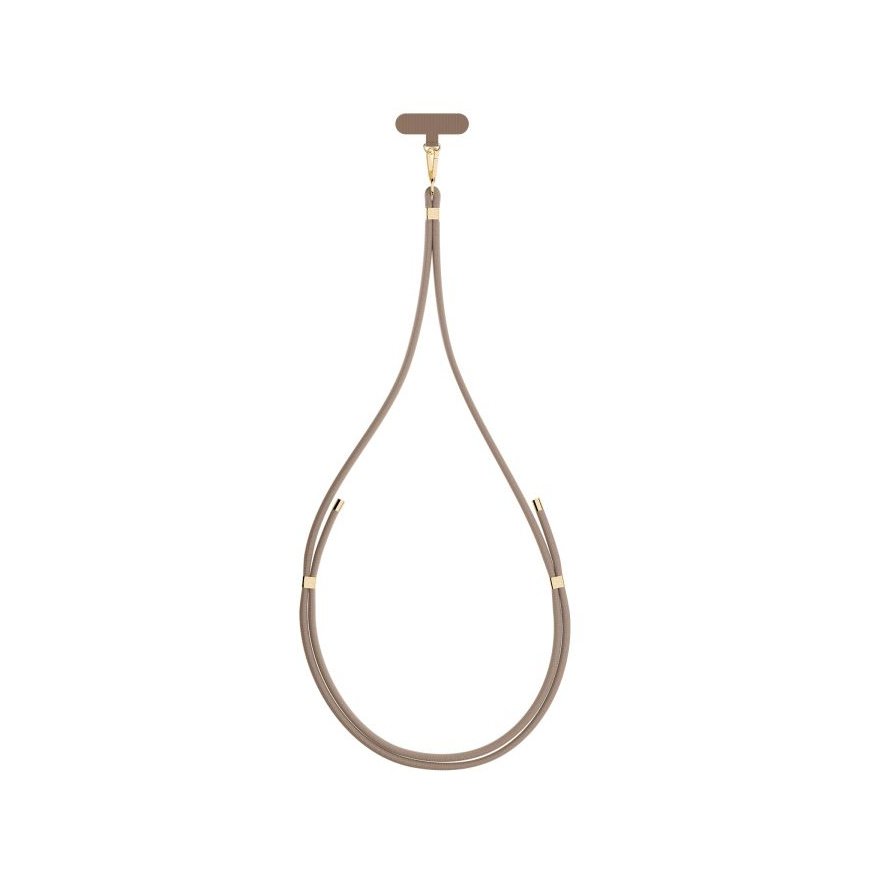 3MK EasyClip strap Mobile phone Nylon, Zinc Gold, Taupe – 3