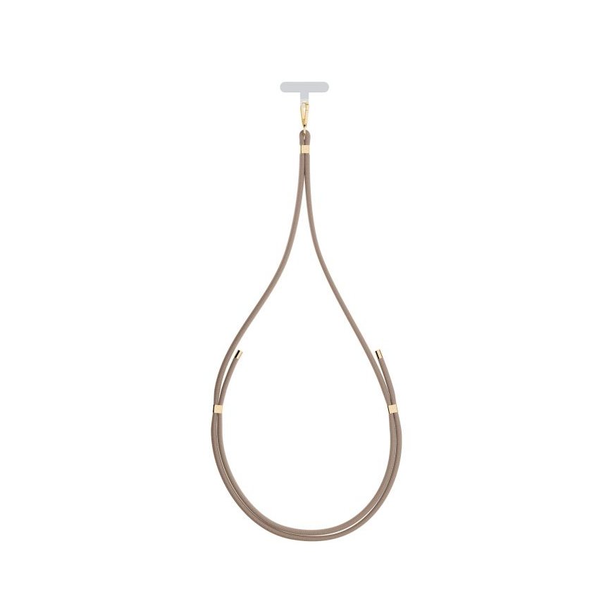 3MK EasyClip hihna Matkapuhelin Nailon, Sinkki Kulta, Taupe – 4