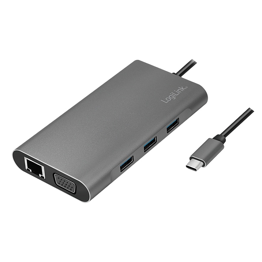 LogiLink UA0383 knyginių kompiuterių dokas / jungčių replikatorius Vielinis USB 3.2 Gen 1 (3.1 Gen 1
