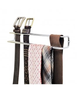 WENKO Tie and belt holder Vyöripustin Hopea