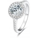 Beneto Silver ring with crystals AGG193 Beneto Silver ring with crystals AGG193