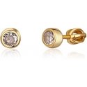 JVD Beautiful gold-plated earrings with zircons SVLE1517XH2GO JVD Beautiful gold-plated earrings with zircons SVLE1517XH2GO