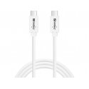 Sandberg 136-53 USB-kaapeli USB 3.2 Gen 2 (3.1 Gen 2) 1 m USB C Valkoinen Sandberg 136-53 USB-kaapeli USB 3.2 Gen 2 (3.1 Gen 2) 1 m USB C Valkoinen