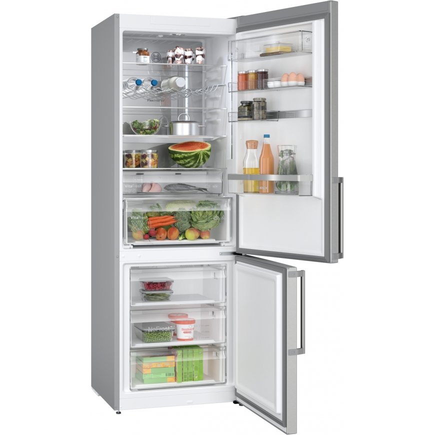 Bosch Serie 6 KGN49AIBT jääkaappipakastin Vapaasti seisova 440 L B Ruostumaton teräs – 2