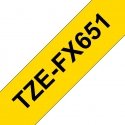 Brother TZE-FX651 etikettien kirjoitusnauha Musta keltaisella TZ Brother TZE-FX651 etikettien kirjoitusnauha Musta keltaisella TZ