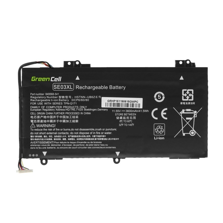Green Cell HP151 sülearvuti varuosa Patarei – 3