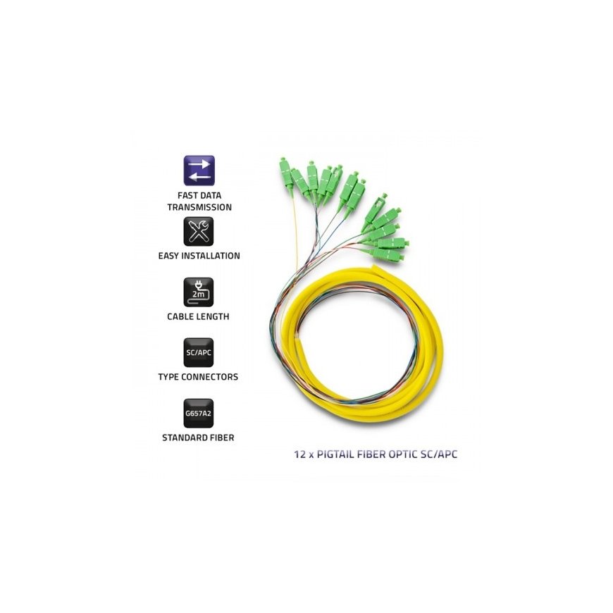 Qoltec 54362 InfiniBand/fibre optic cable 2 m 12x SC Multicolour – 4