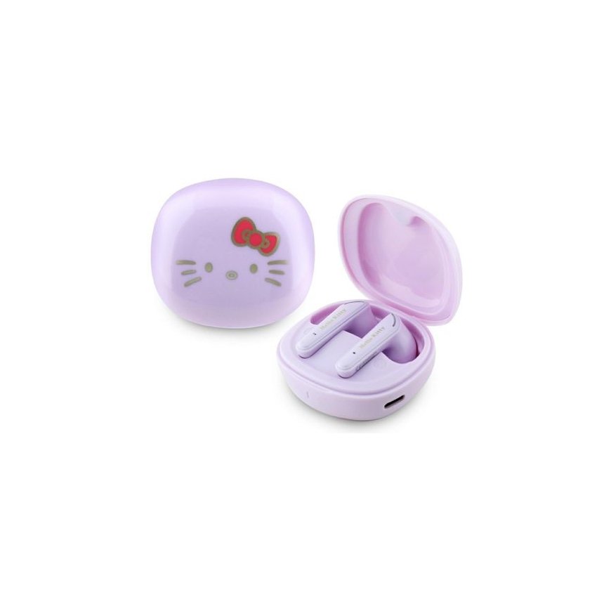 Słuchawki TWS Hello Kitty O Glossy Finish fioletowy