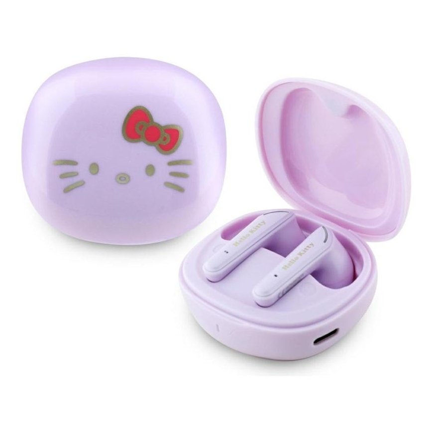 Słuchawki TWS Hello Kitty O Glossy Finish fioletowy – 2