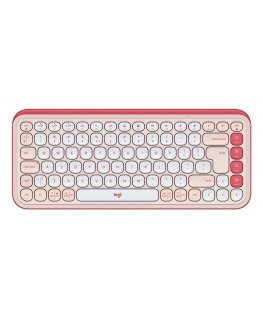 Logitech 920-013073 klaviatuur Universaalne Bluetooth QWERTY US rahvusvaheline Roosa, Valge