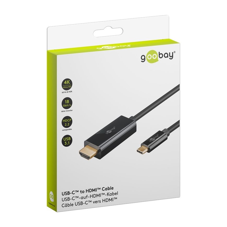 USB-C to HDMI Cable 4K at 60 Hz, 1 m | 75696