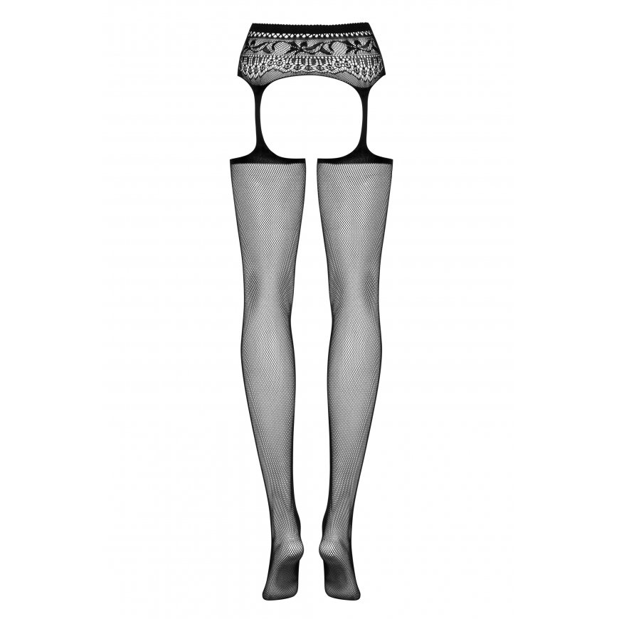 Obsessive S307 S/M/L sukkpüksid ja sukad Must – 4