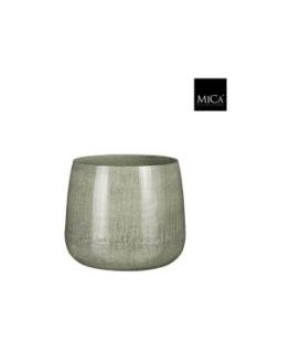 Flowerpot Mica Benson 1071766 metal Ø 12 cm gray