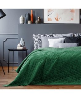 AmeliaHome Bedspread BOTTLEGREEN+JADEGREEN 260x280