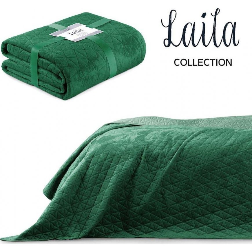 AmeliaHome Bedspread BOTTLEGREEN+JADEGREEN 260x280 – 4