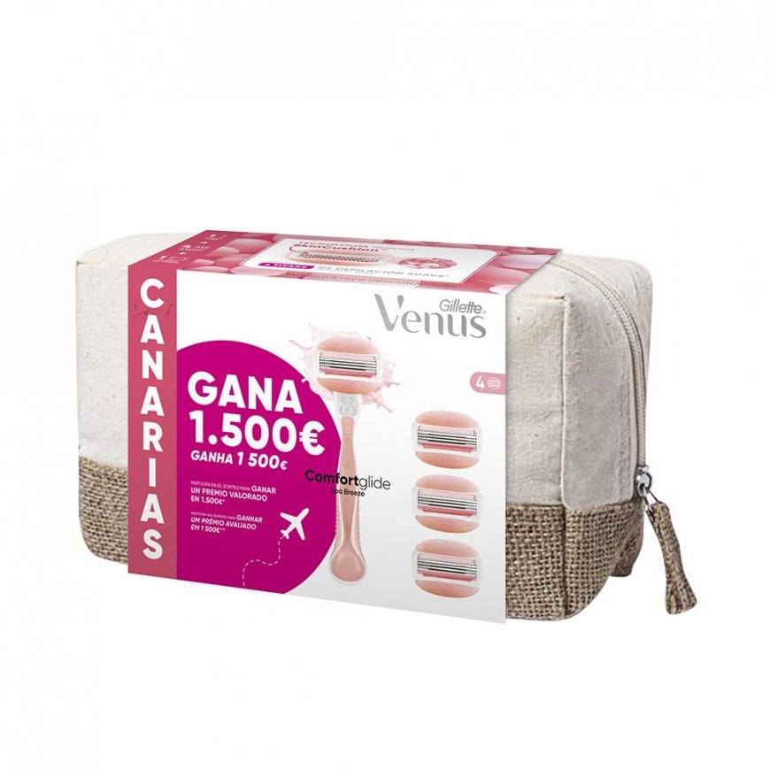 Gillette Venus Spa Breeze Neceser Canarias Machine 4 Refills
