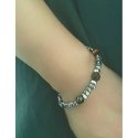 Troli Steel bead bracelet with tiger's eye