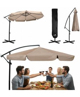Parasol Sulankstomas sodo skėtis 8 segmentų 350 cm su užvalkalu Plonos PL-881