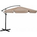 Parasol Folding garden umbrella 8 segments 350 cm with cover Thin PL-881