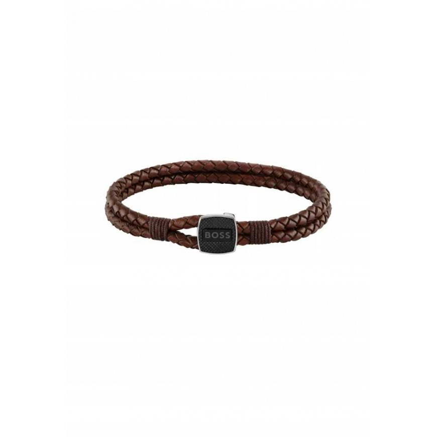 Hugo Boss Stylish brown leather bracelet 1580048 – 2