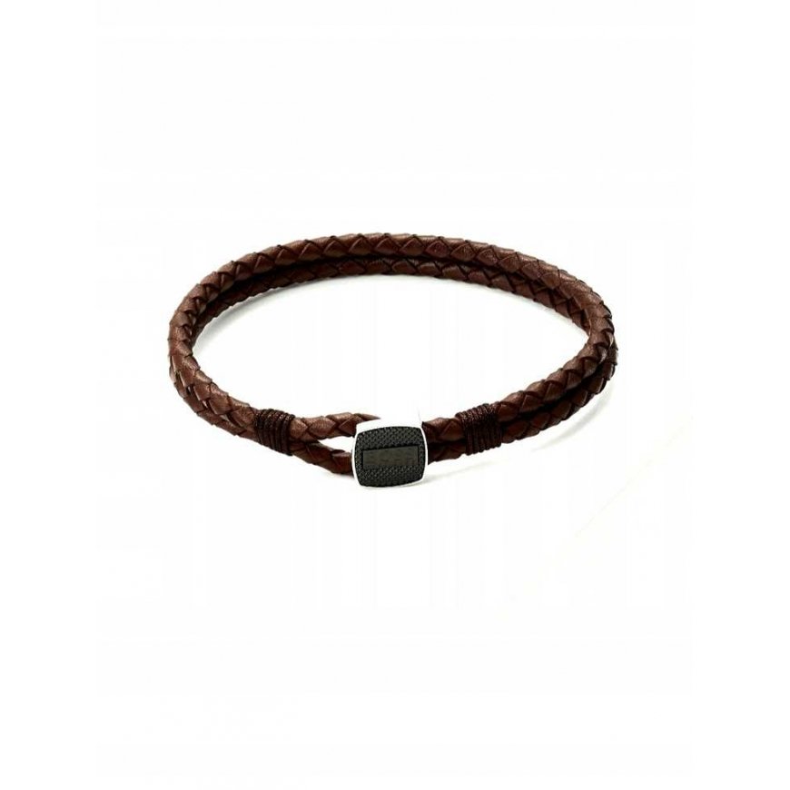 Hugo Boss Stylish brown leather bracelet 1580048 – 4
