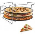 Lumarko Pizzaleivoussetti: 3 metallista uunipeltiä + teline