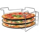 Lumarko Pizza Baking Set: 3 Metal Baking Trays + Stand