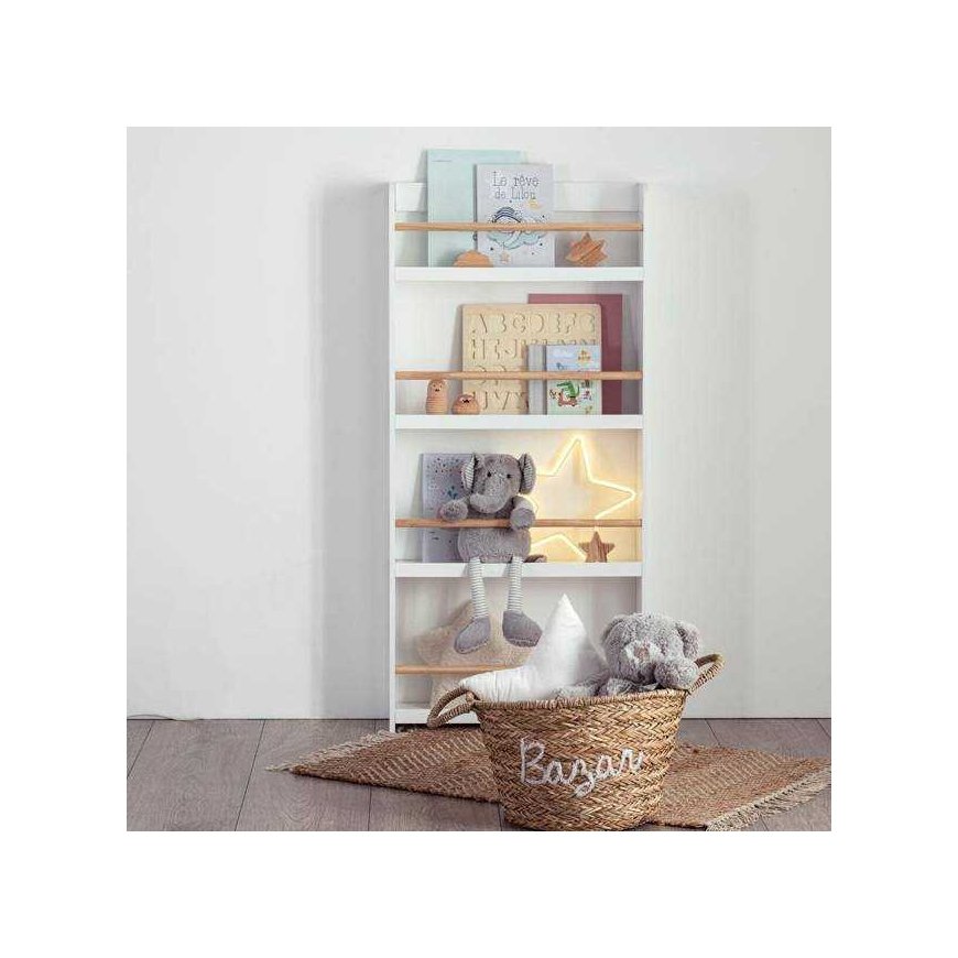 Atmosphera Lasten kirjahylly, 4 tasoa, 55 x 15 x 112 cm – 2