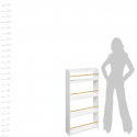 Atmosphera Children's bookcase, 4 levels, 55 x 15 x 112 cm Atmosphera Children's bookcase, 4 levels, 55 x 15 x 112 cm