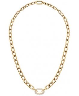 Daniel Wellington Luxury Gold Plated Crystal Necklace Crystal Link DW00400589