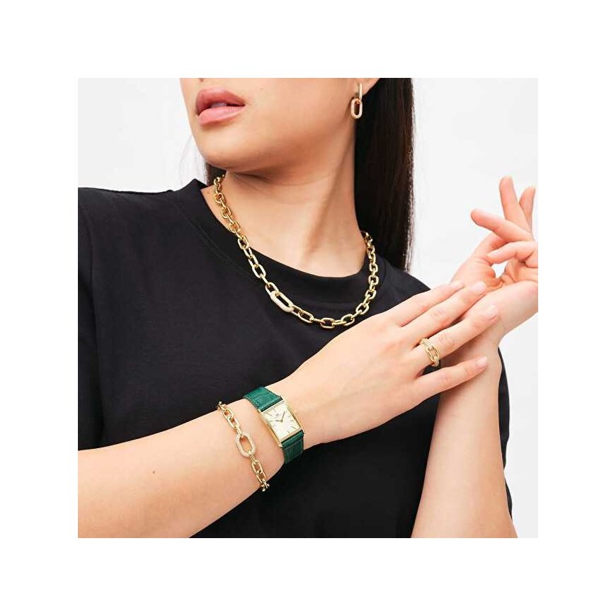 Daniel Wellington Luxury Gold Plated Crystal Necklace Crystal Link DW00400589 – 2