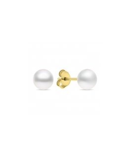 Brilio Silver Brilio silver charming gold-plated earrings with real pearls EA585/6/7/8Y