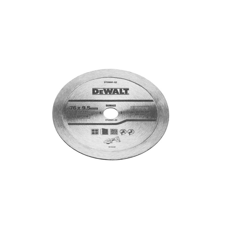 DeWALT DT20591-QZ timanttiterä 7,6 cm Timanttilaikka yhtenäisellä radalla