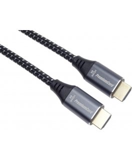 PREMIUMCORD-kaapeli HDMI 2.1 nopea + Ethernet-kaapeli 8K@60Hz, kullatut liittimet, 1m