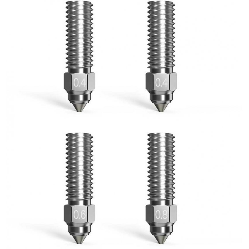 3D printer nozzle set bimetal construction (2x0.4mm 0.6mm 0.8mm) for K1/K1Max, CR-M4, ENDER-3V3KE printers CREALITY – 2