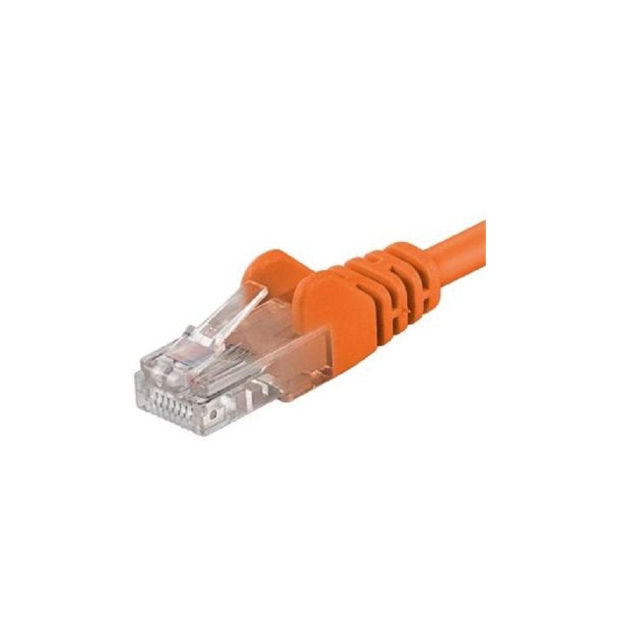 PremiumCord Patch-kaapeli UTP RJ45-RJ45 CAT6 10m oranssi – 2