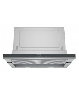 Siemens iQ700 LI67SA671 tvaika nosūcējs Pusiebūvētais (izvelkams) Melns, Nerūsējošs tērauds 717 m³/h