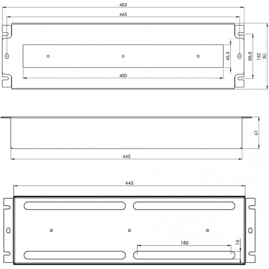 Lexi Net ĮTAMPOS PASKIRSTYMO SKYDELIS VDP19-3U-B – 3