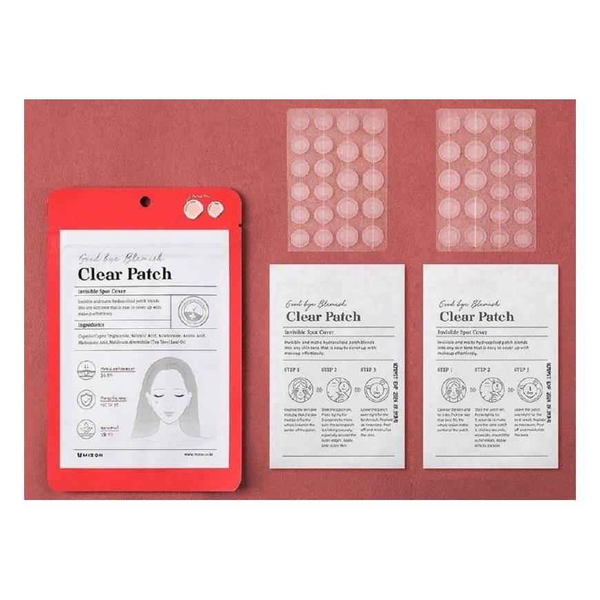 Mizon Good Bye Blemish Clear Patch hydrocolloid, masking patches from acne, in a package of 44 pcs. – 2
