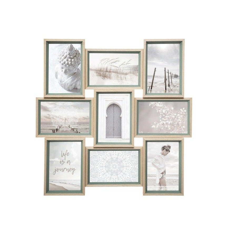 Photo frame Frame Moly picture frame, 9 photos Atmospheric interior designer green