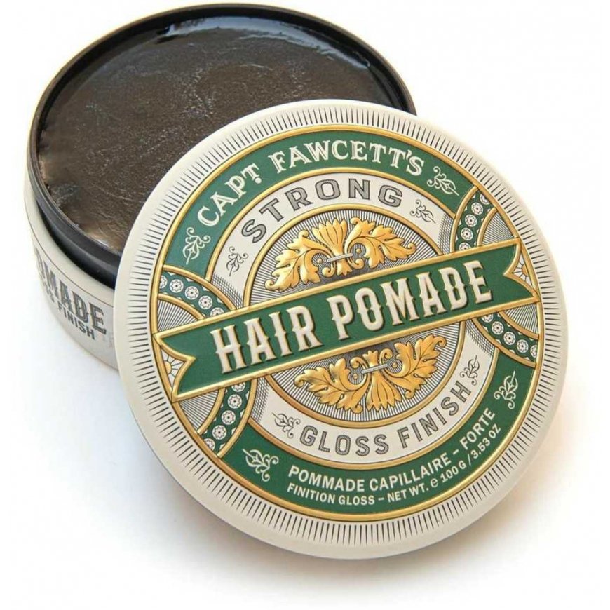 Captain Fawcett Strong Pomade Strong hold and shine hair pomade, 100g