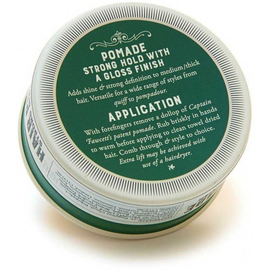 Captain Fawcett Strong Pomade Strong hold and shine hair pomade, 100g – 3